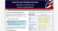 Desktop Screenshot of disabilityapplicationhelp.org